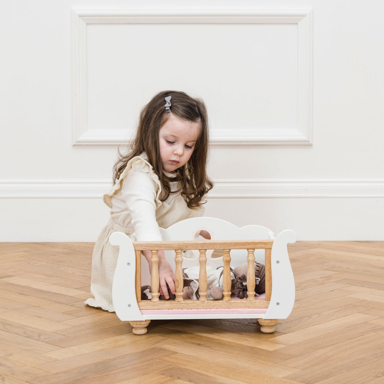 Wooden Doll Crib