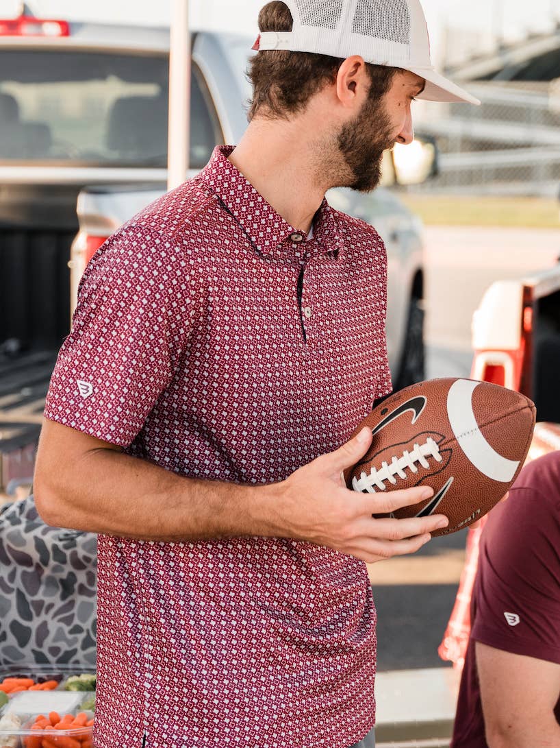 Men's Performance Polo | Texas Maroon