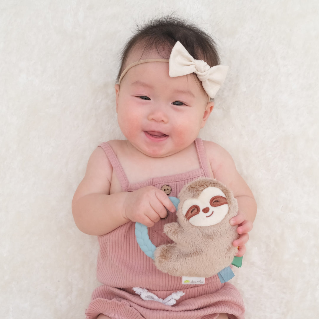 Ritzy Plush Rattle Pal™ with Teether | Sloth