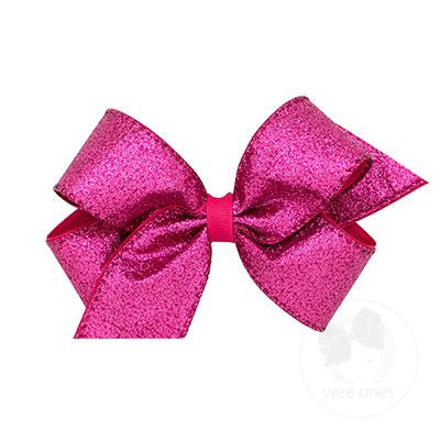 Medium Party Glitter Girls Hair Bow | Assorted Colors