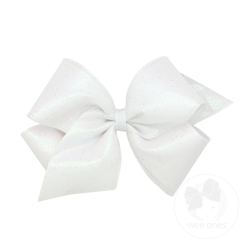 King Party Glitter Girls Hair Bow | Assorted Colors