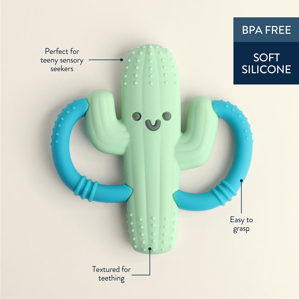 Cactus Chew Crew Silicone Teether