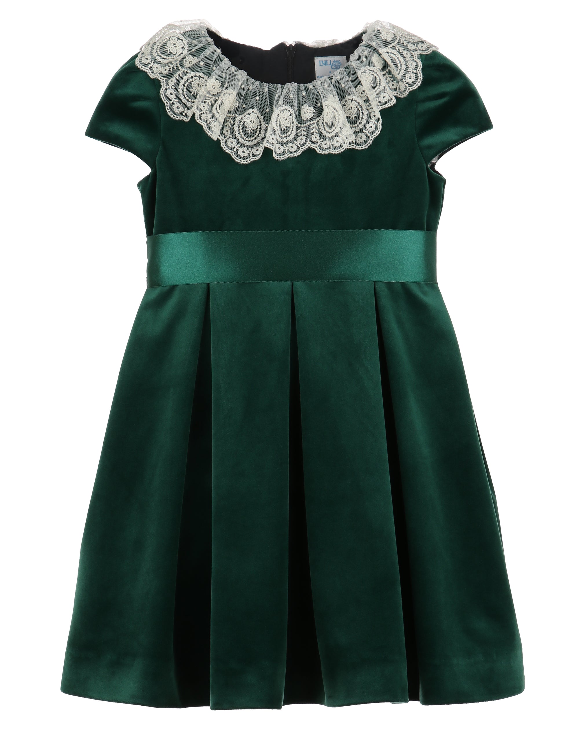 Deluxe Velvet Green Dress