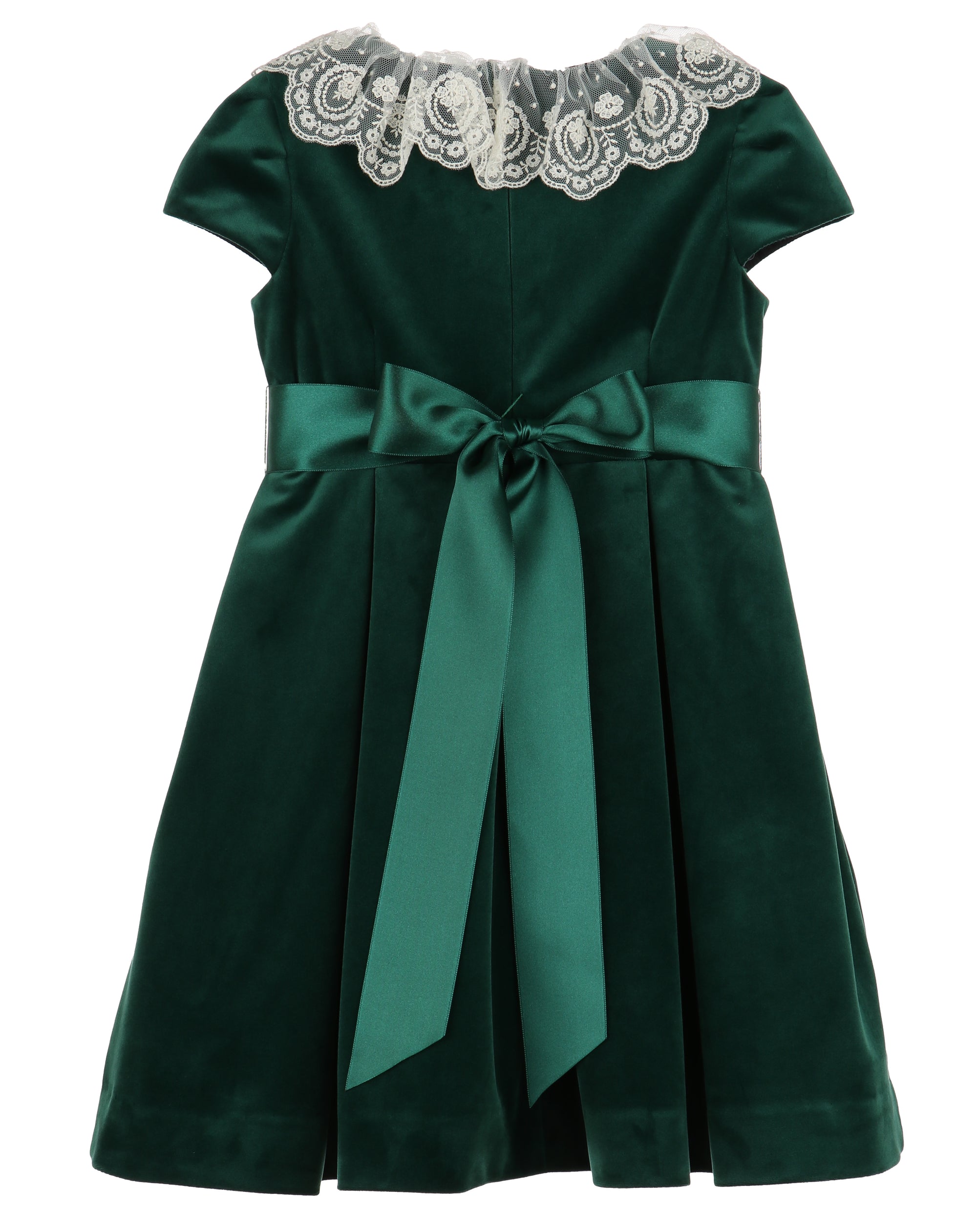 Deluxe Velvet Green Dress