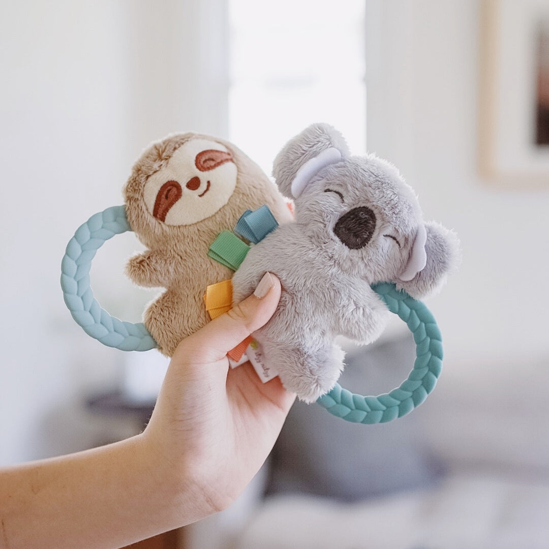 Ritzy Plush Rattle Pal™ with Teether | Sloth