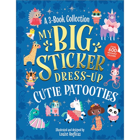 'My Big Sticker Dress-Up" Activity Book | Cutie Patooties