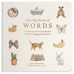 Our Big Book of First Words : A Collection of 100+ Foundational Words for Language Development | by Tabitha Paige