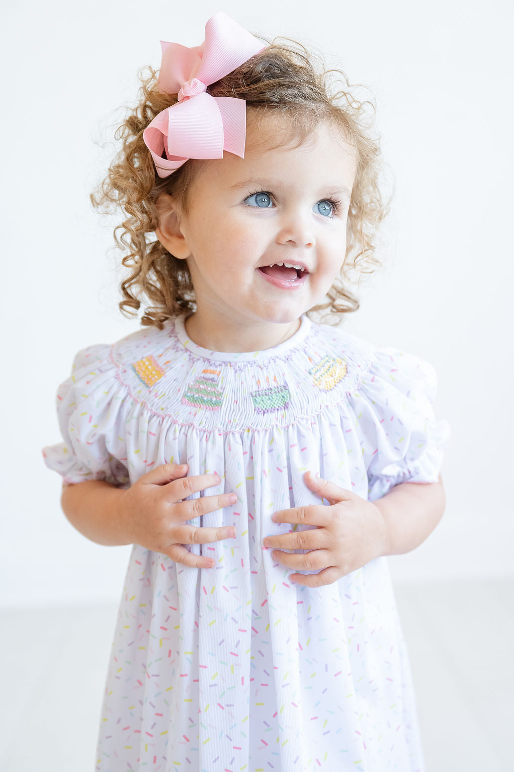 Birthday Sprinkles Smocked Helen Dress