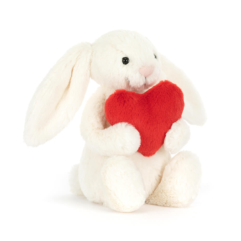 Bashful Red Love Heart Bunny | Medium 12"