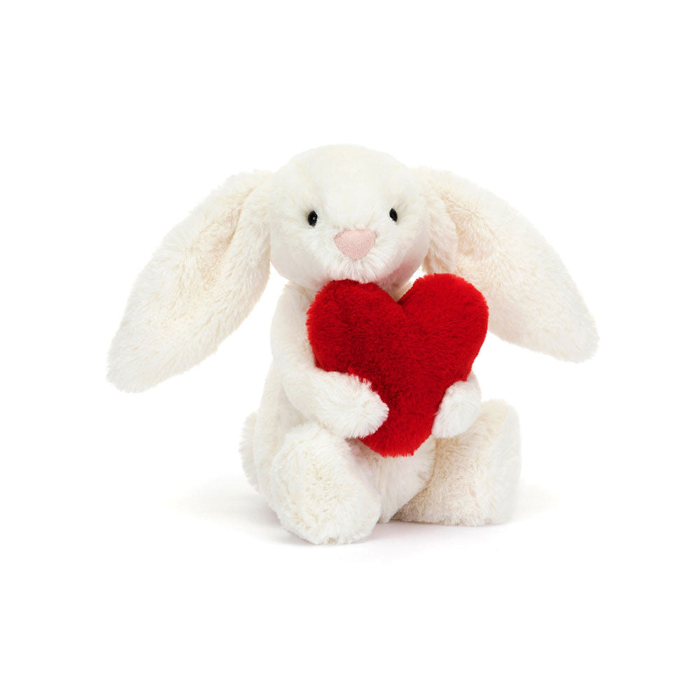 Bashful Red Love Heart Bunny | Small 7"