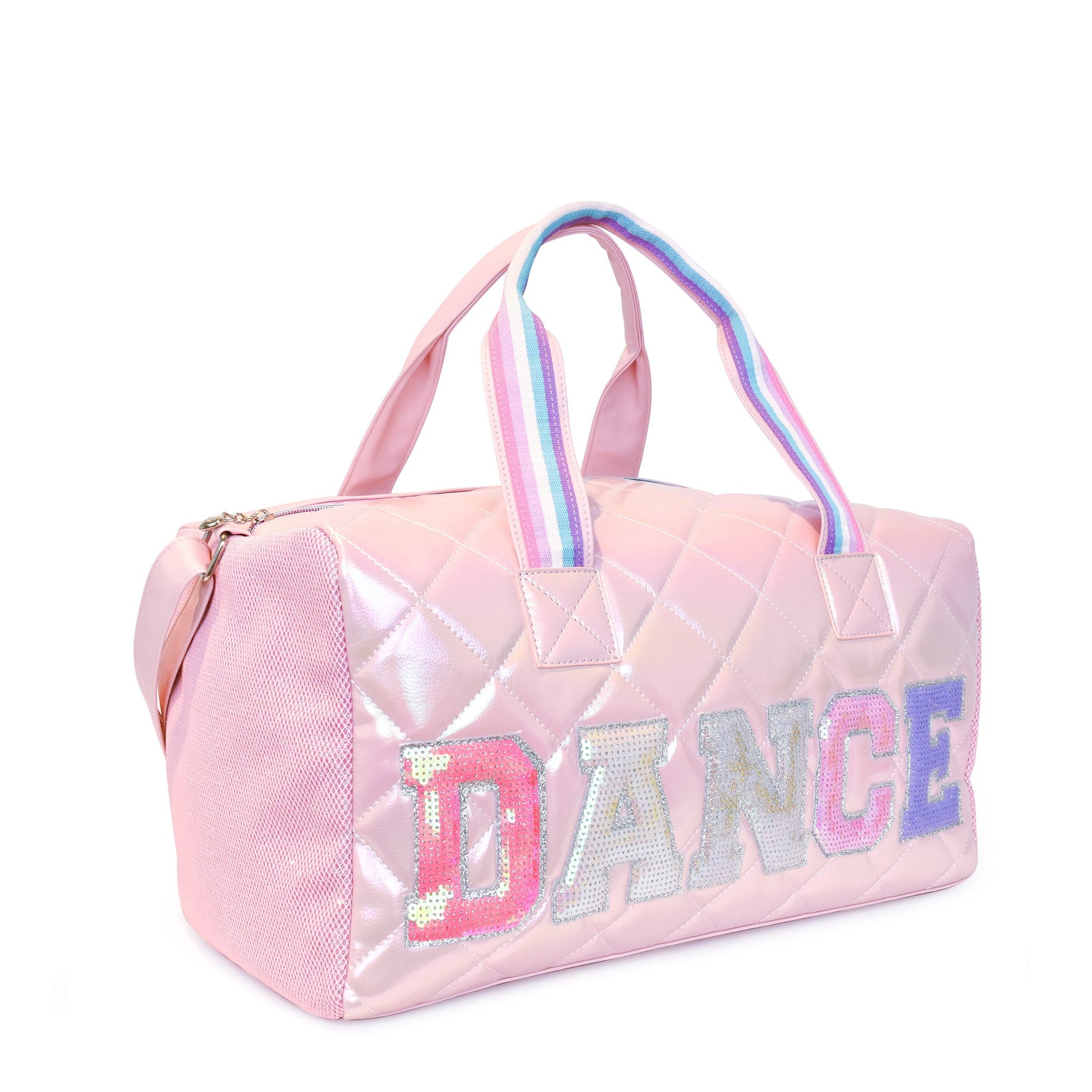 'Dance' Metallic Quilted Large Duffle Bag