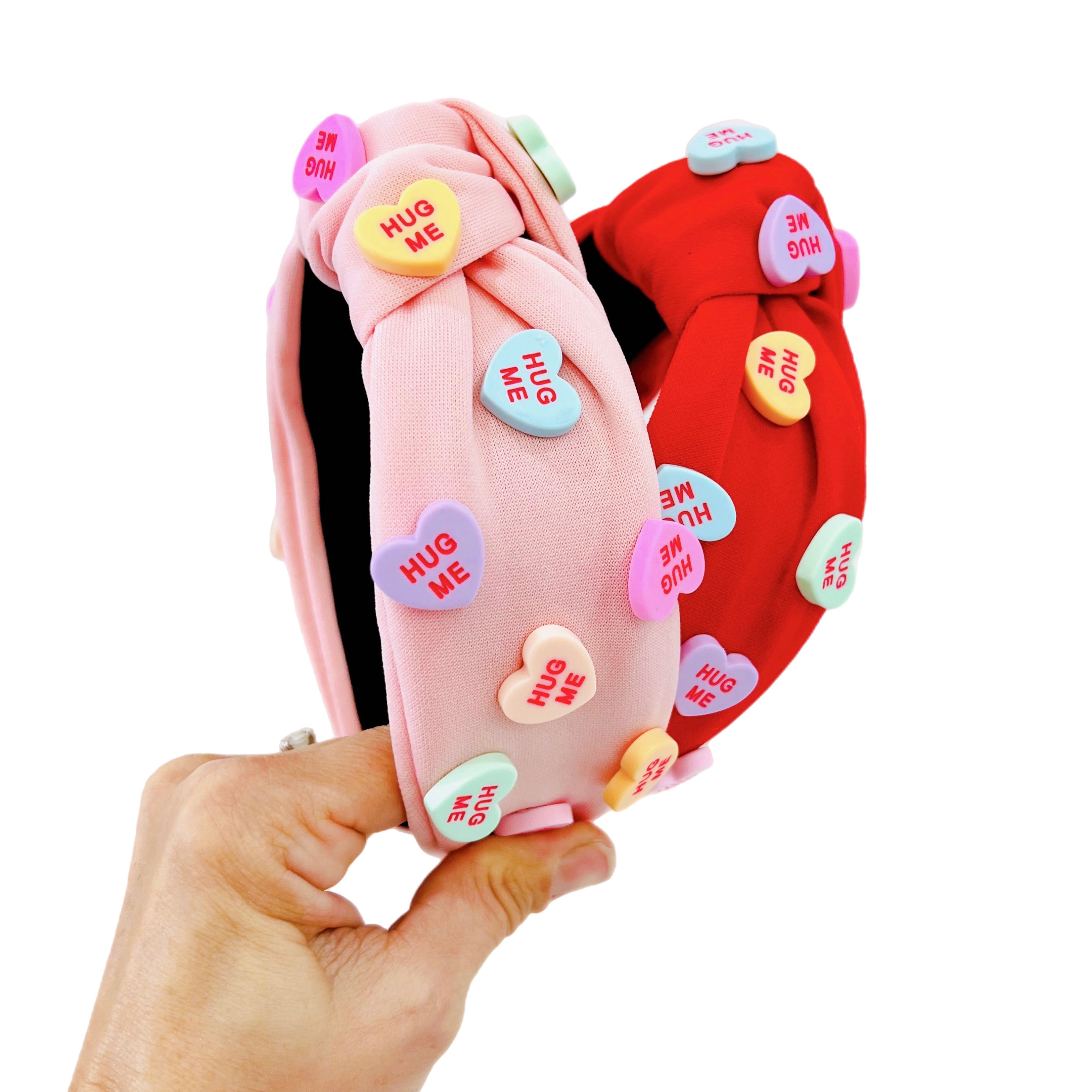 Prep Obsessed Candy Heart Headband Red