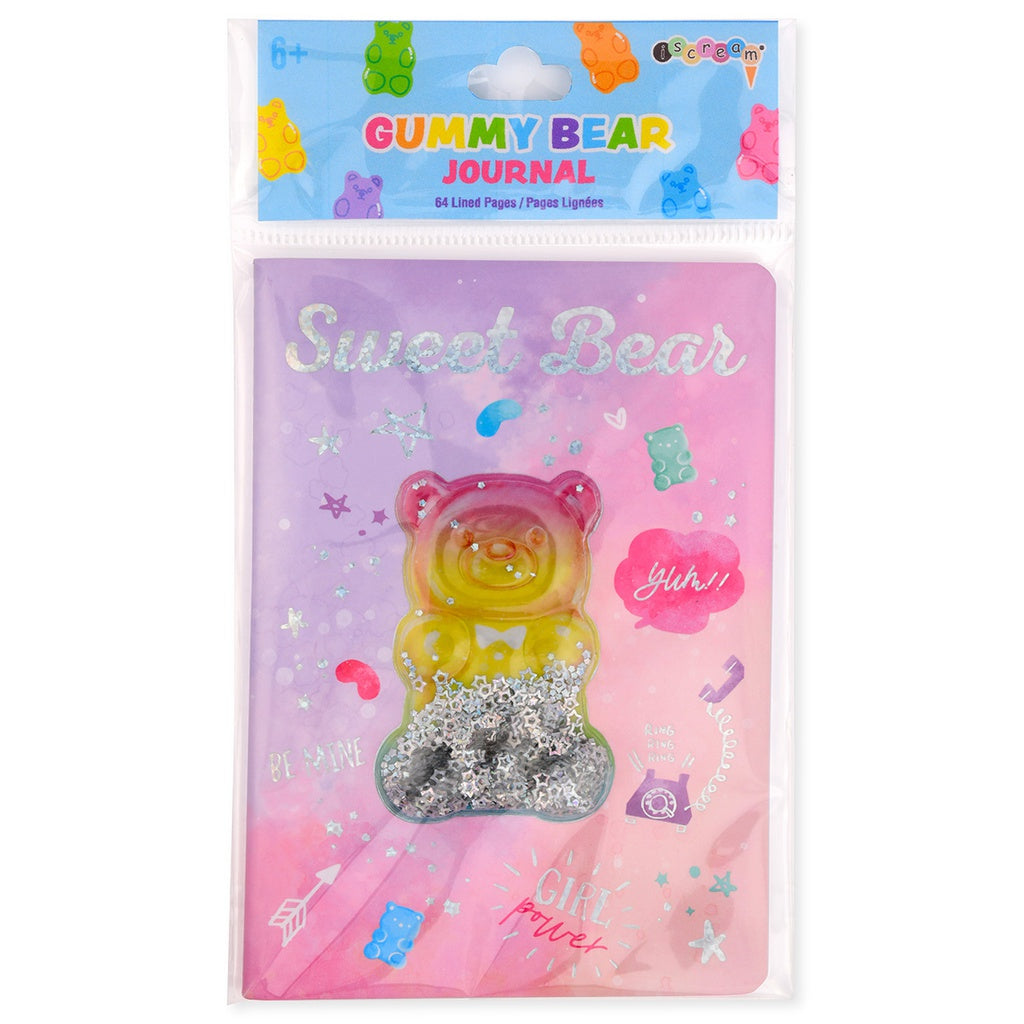 Gummy Bear Shaky Glitter Mini Journal