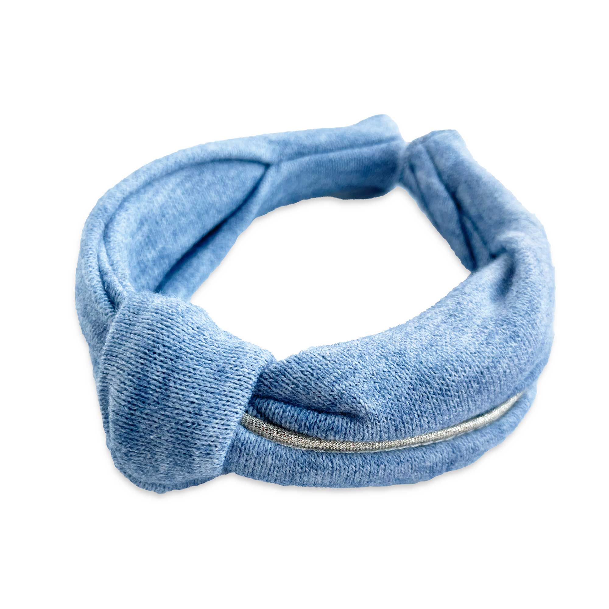 Chic Knit Knot Headband | Baby Blue