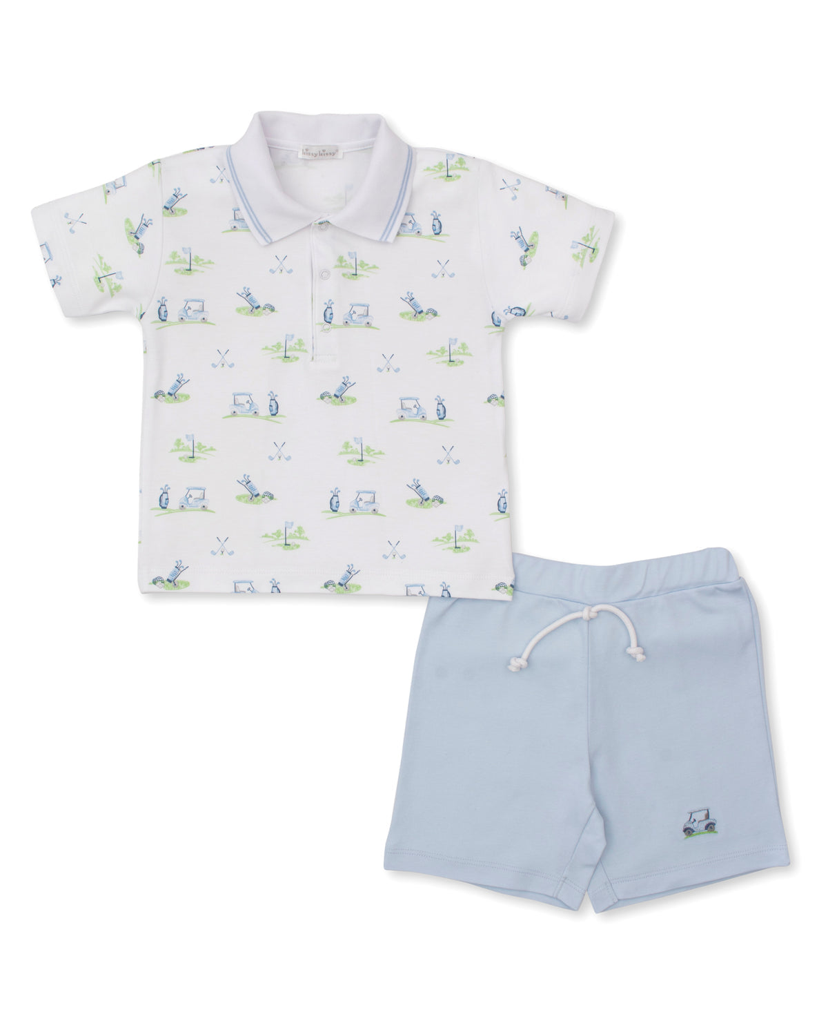 Fairway Foursome Blue Bermuda Set