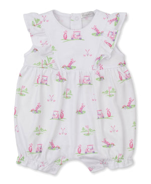 Fairway Foursome Pink Short Playsuit