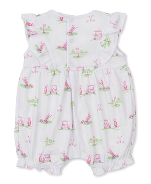 Fairway Foursome Pink Short Playsuit