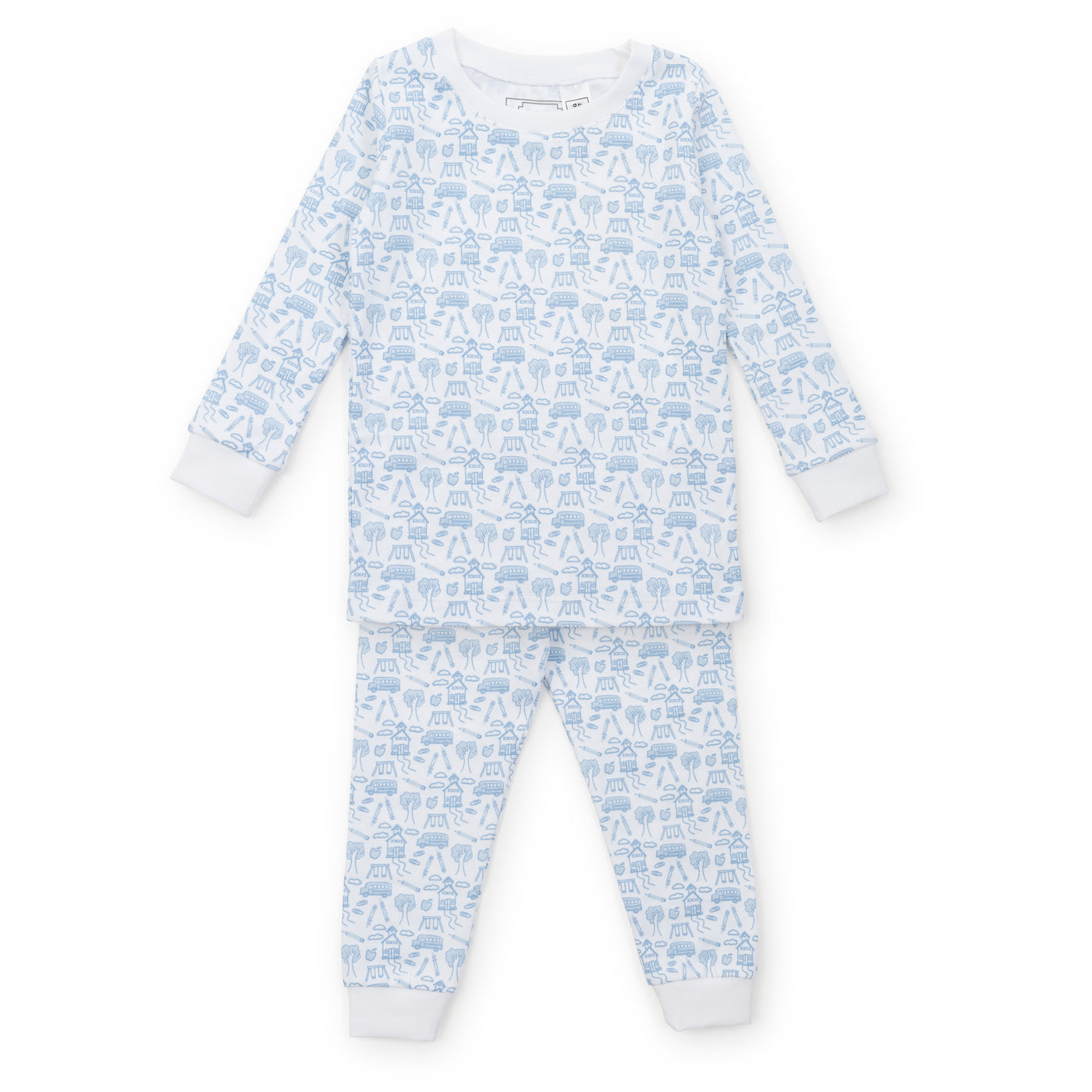 Greyson Boys' Pajama Pant Set | School Days Blue