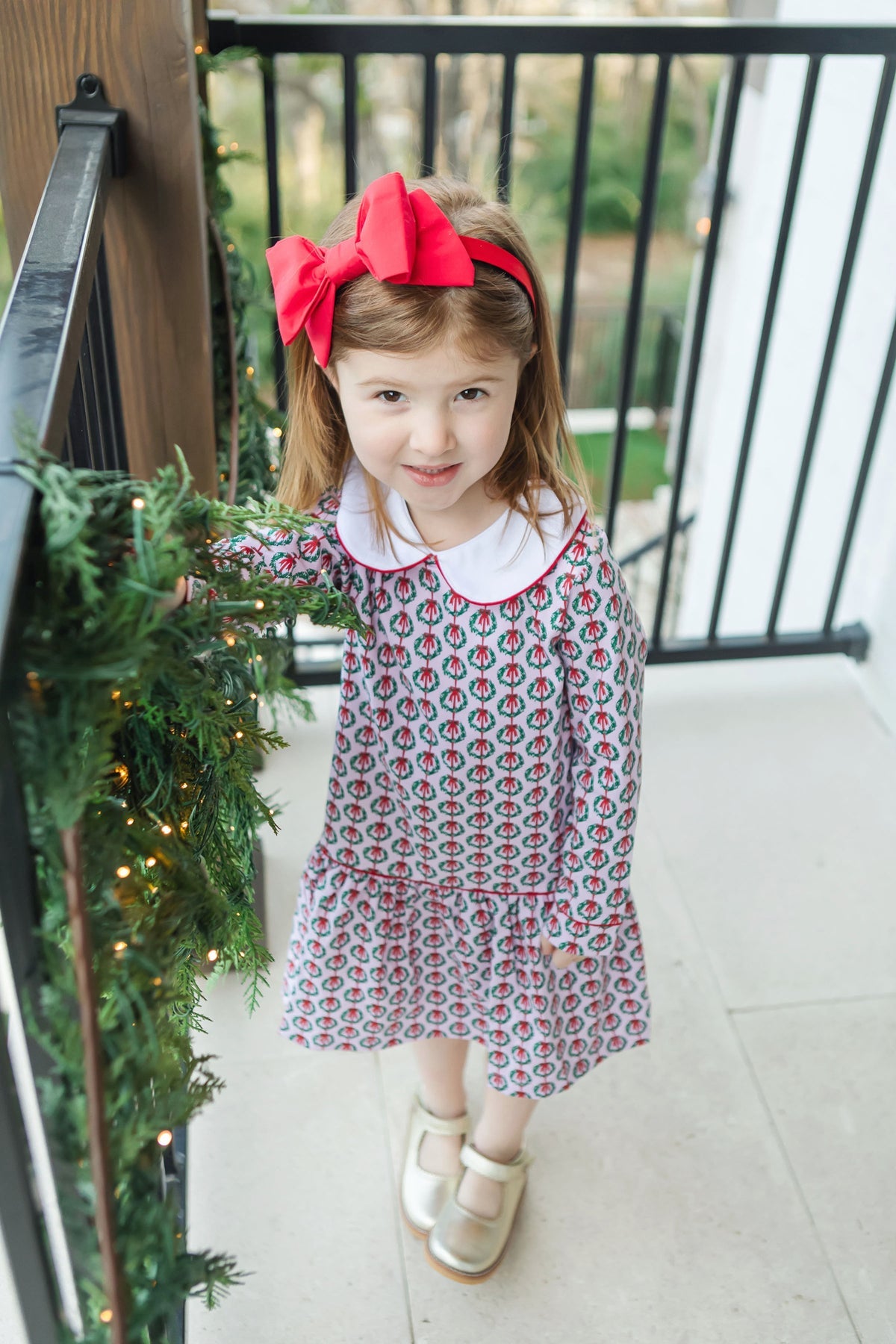 Lillian Dress | Pink Wreaths