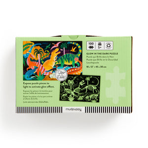 Dinosaur Park 100 Piece Glow in the Dark Puzzle