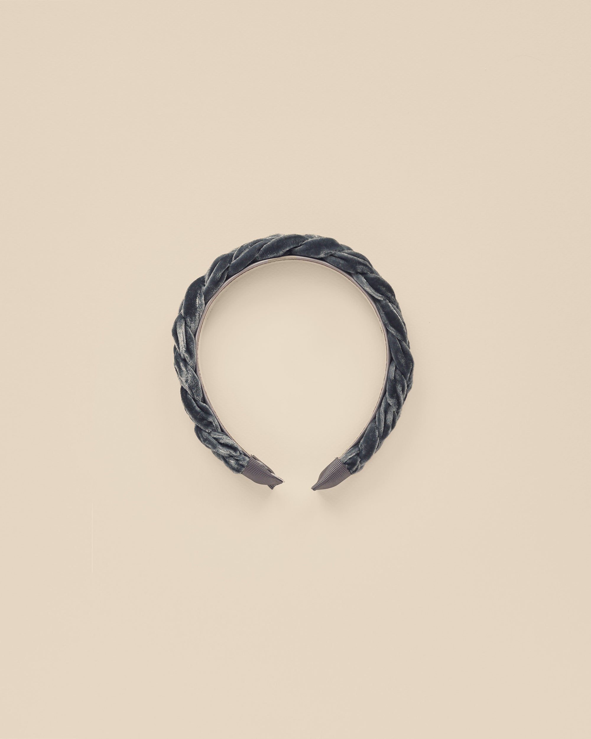 Velvet Braided Headband | Midnight