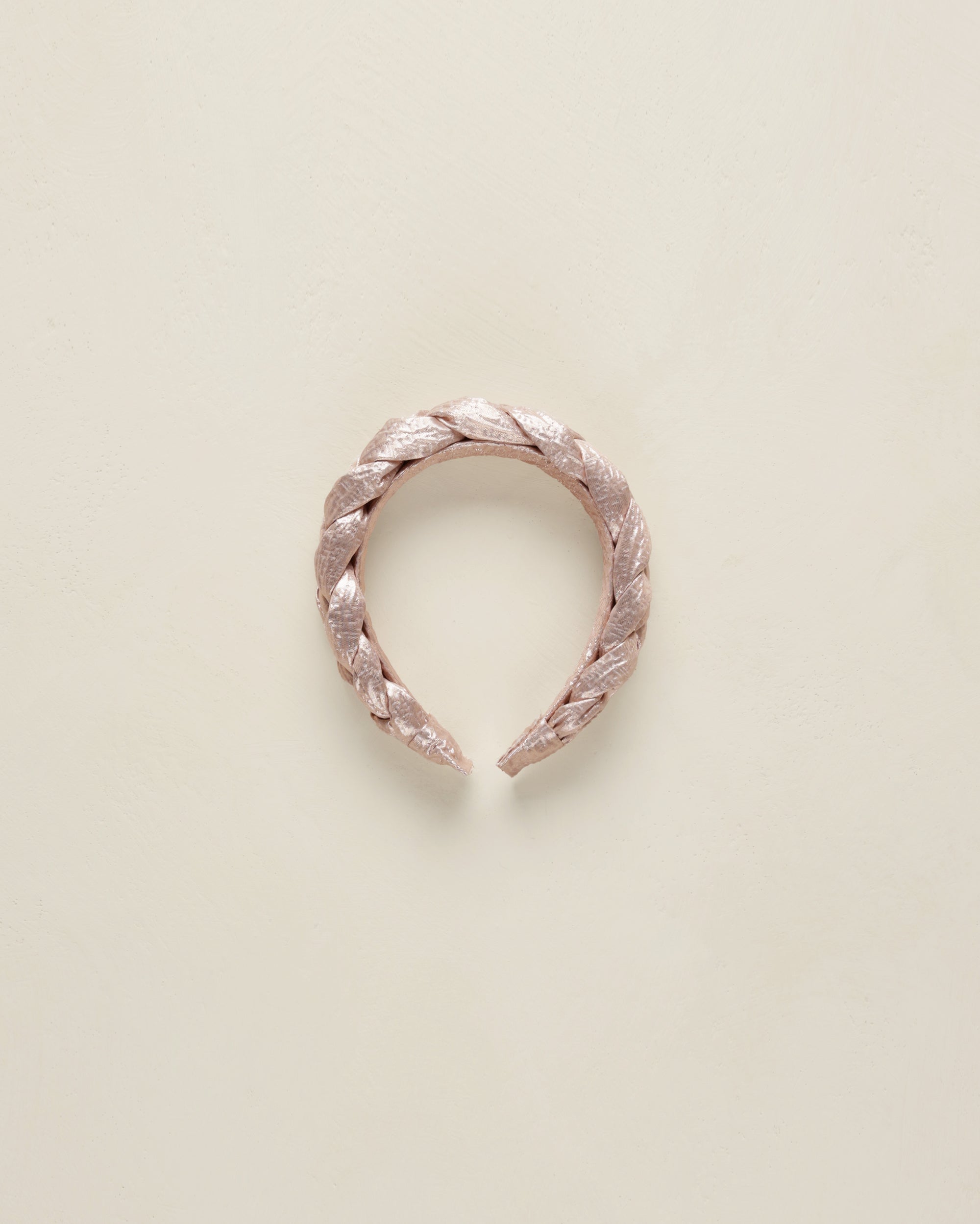 Metallic Braided Headband | Bubblegum