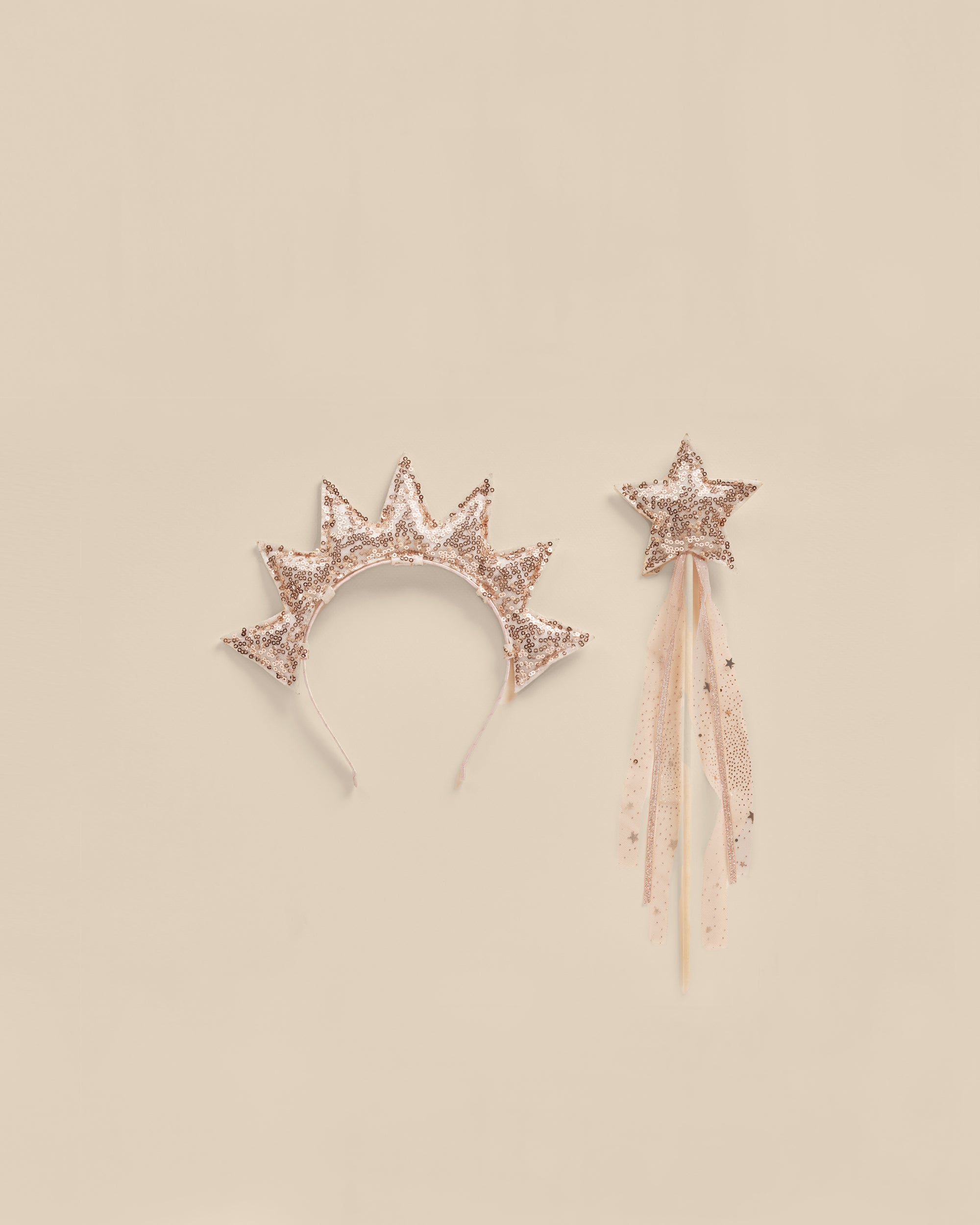 Sun Crown and Wand Set | Dusty Rose