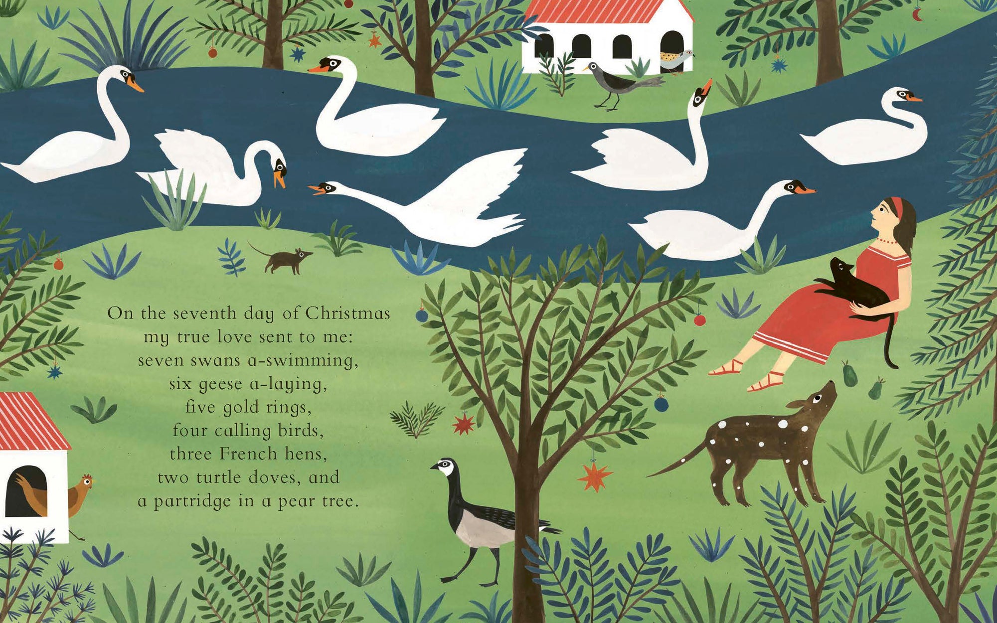 '12 Days of Christmas' Hardcover Book | by Lara Hawthorne