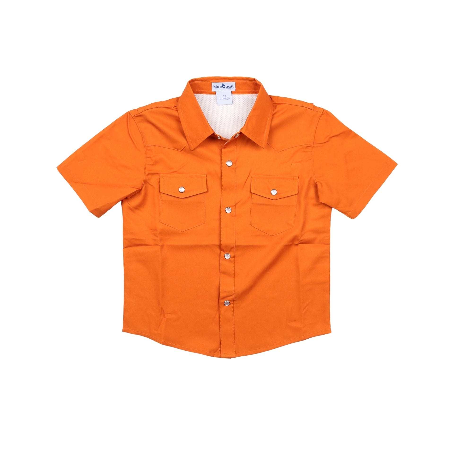 Game Day Burnt Orange Pearl Snap Short Sleeve Shirt