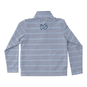 Sporty Snap Pullover | Big Dipper Navy Fishing Club Stripe