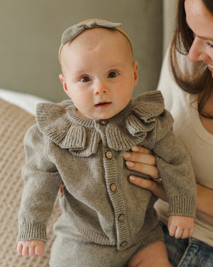 Ruffle Collar Cardigan | Basil