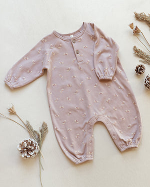 Henley Bubble Jumpsuit | Butterflies