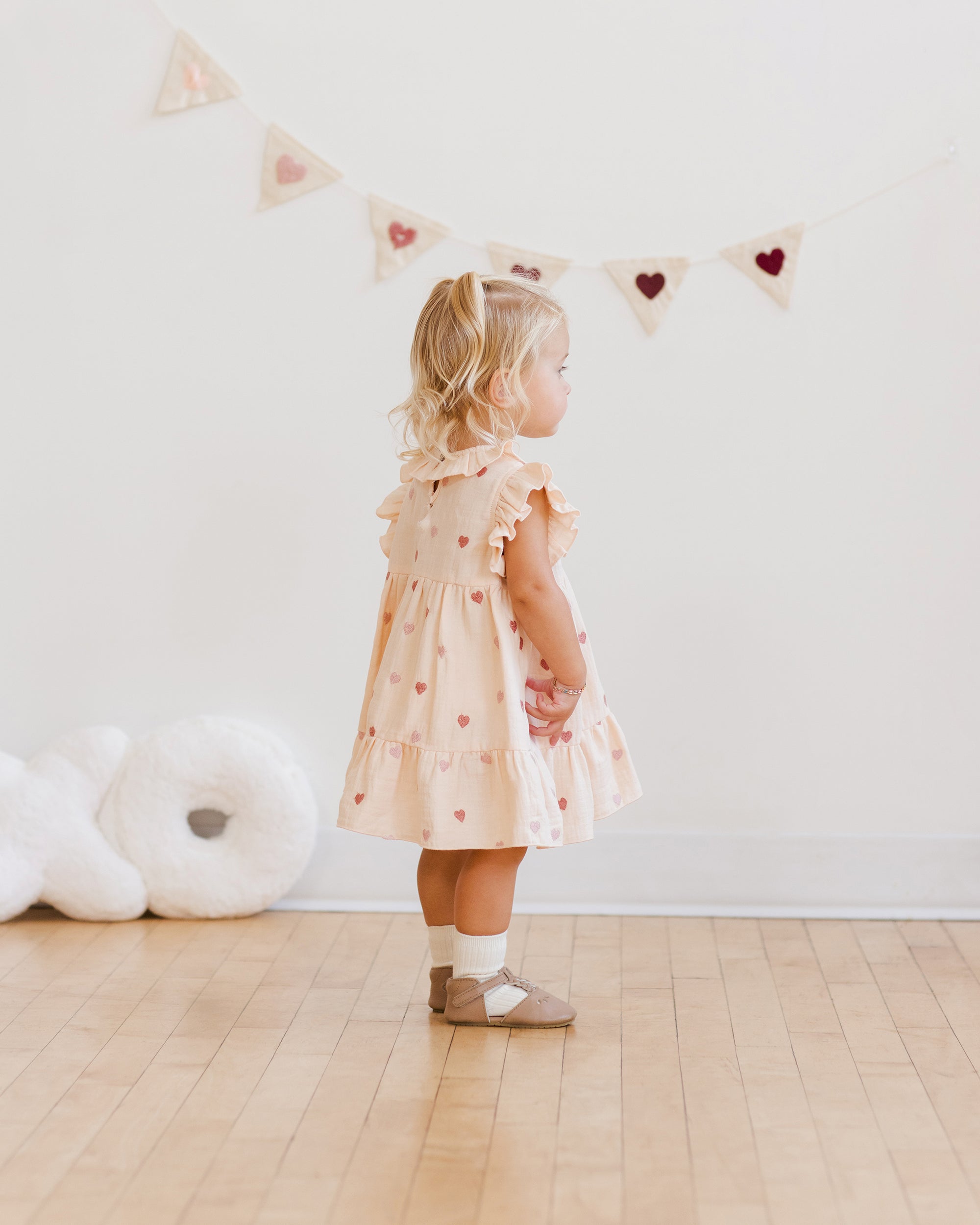 Charlotte Dress | Heart Embroidery