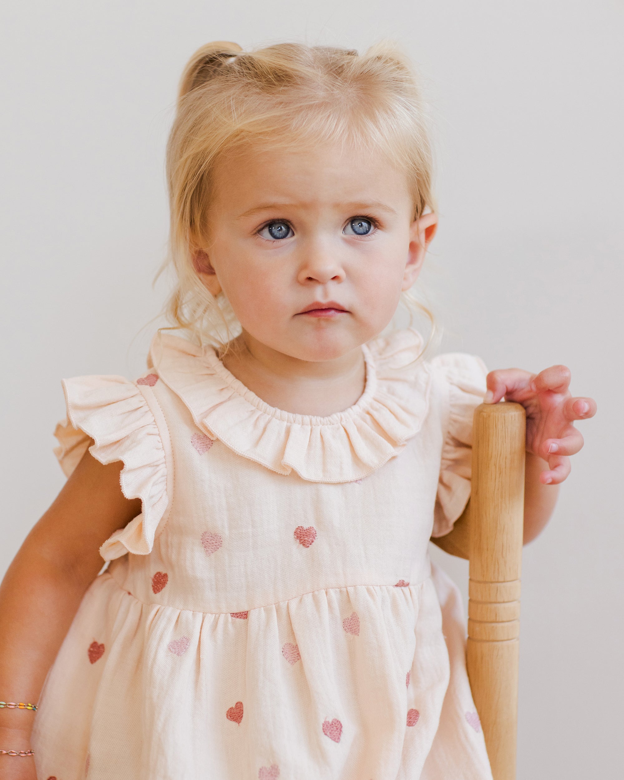 Charlotte Dress | Heart Embroidery