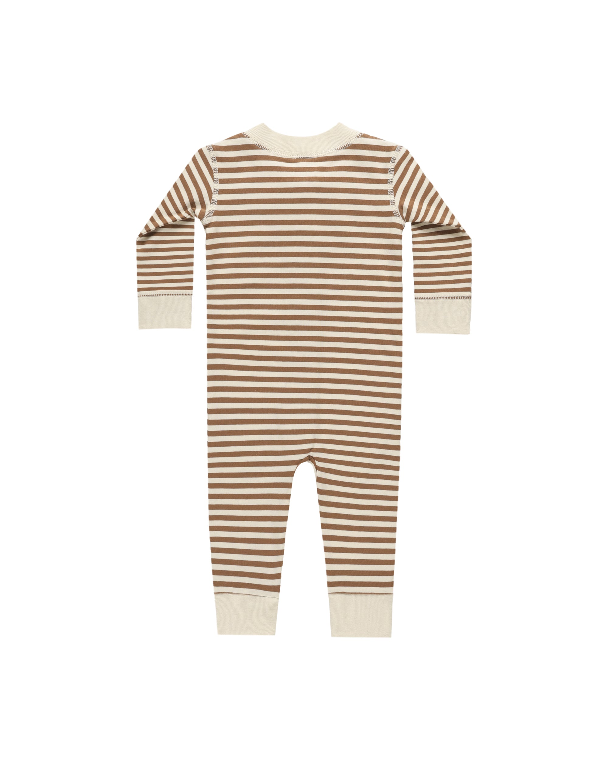 Zip Long Sleeve Sleeper | Cinnamon Stripe