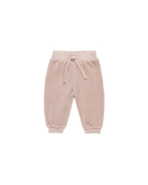 Velour Relaxed Sweatpant | Blush