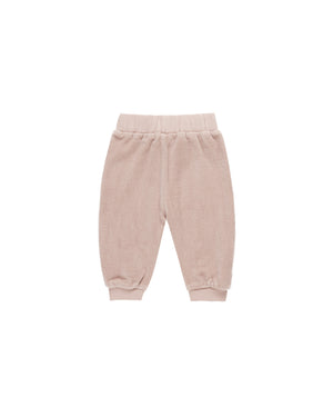 Velour Relaxed Sweatpant | Blush