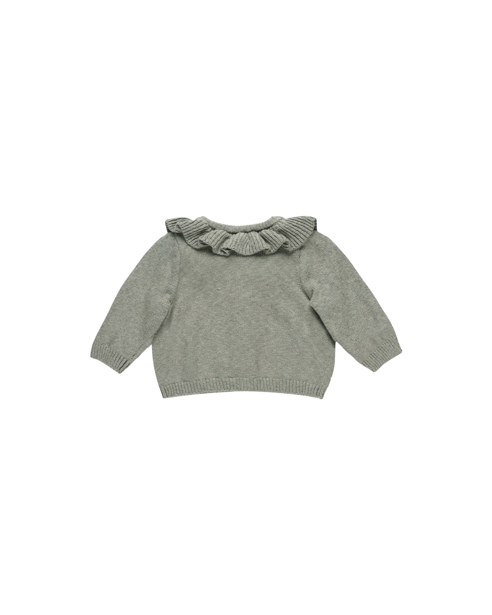 Ruffle Collar Cardigan | Basil