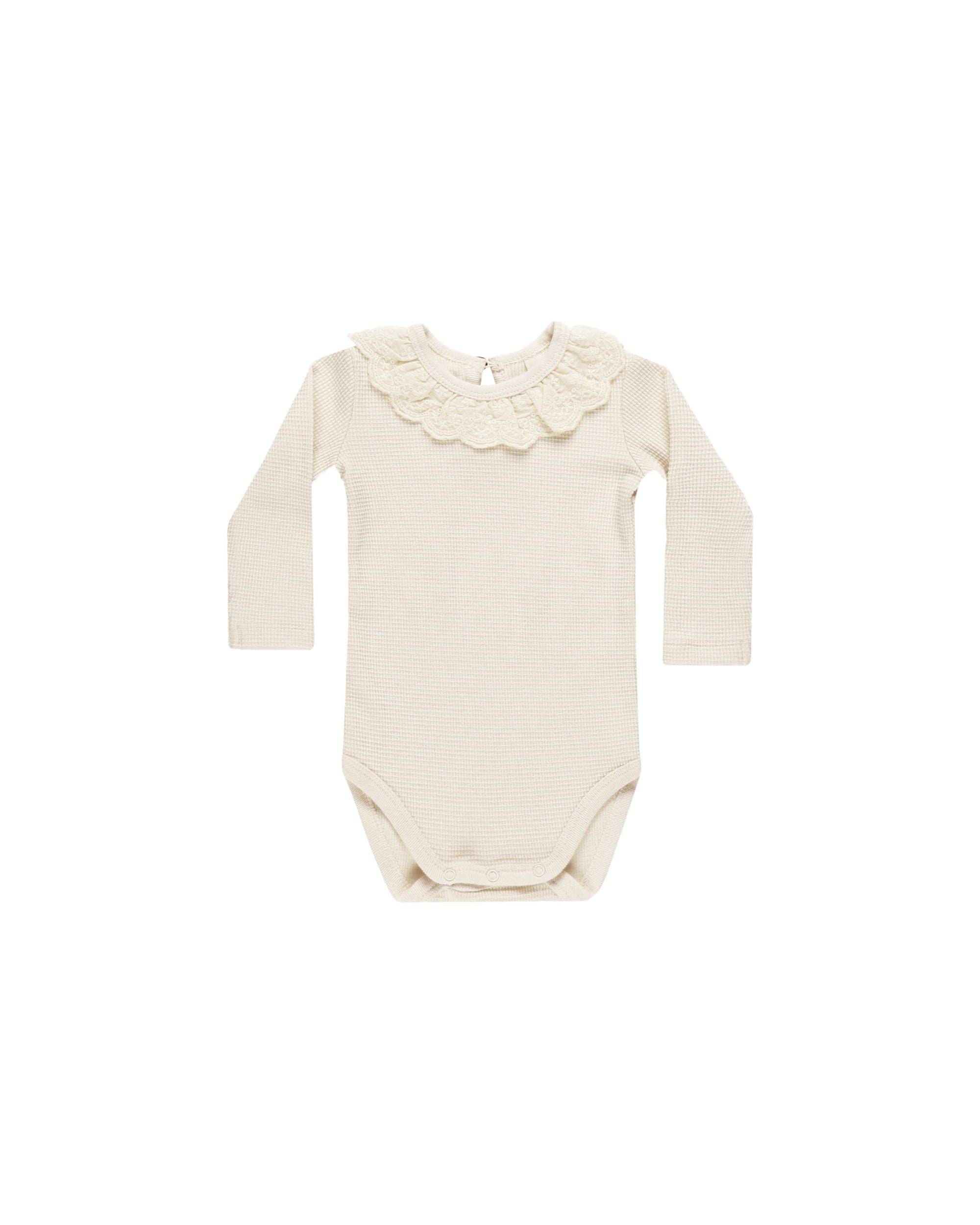 Ruffle Collar Bodysuit | Ivory