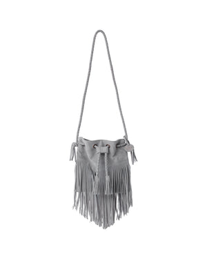 Fringe Crossbody Purse | Dusty Blue