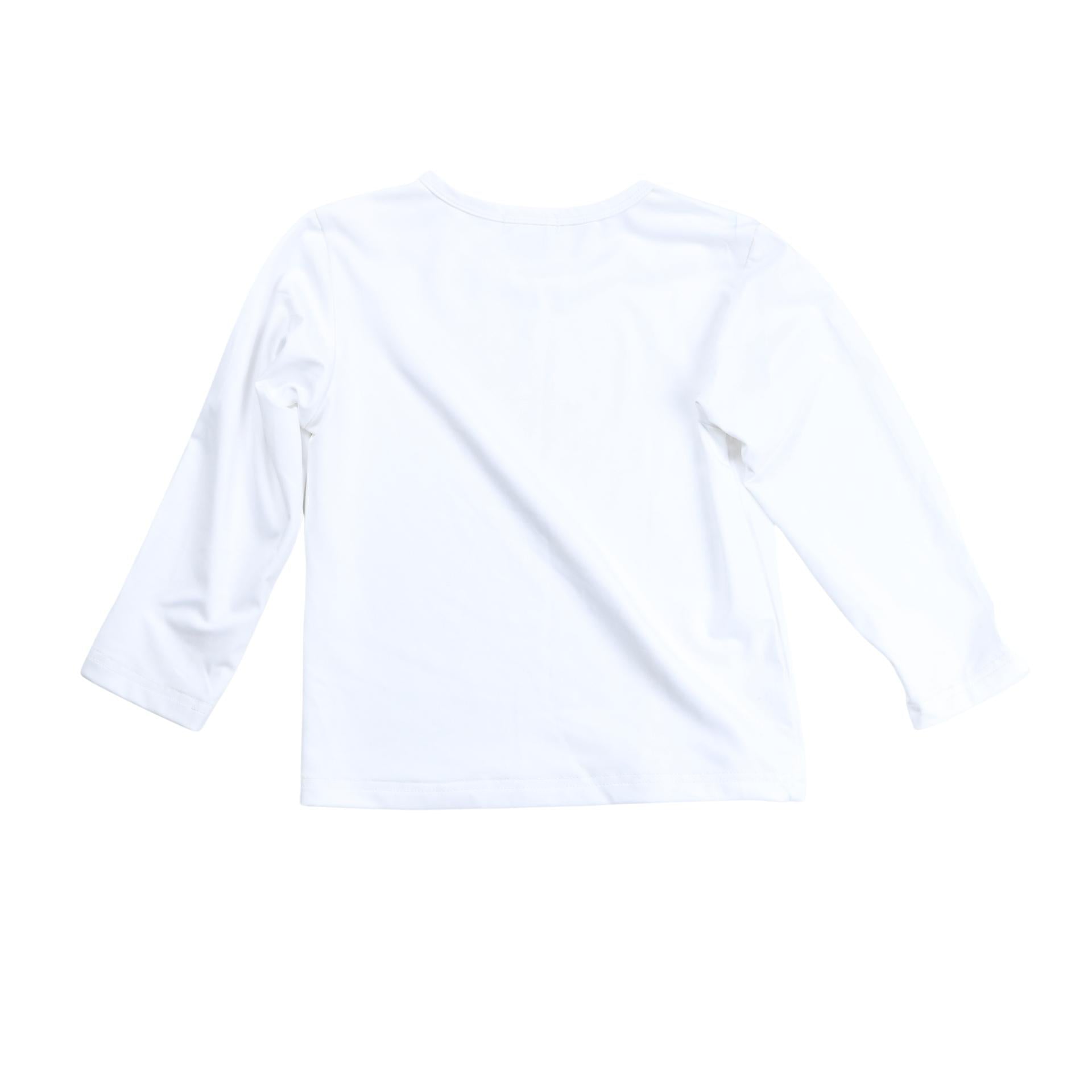 White Long Sleeve Rashguard