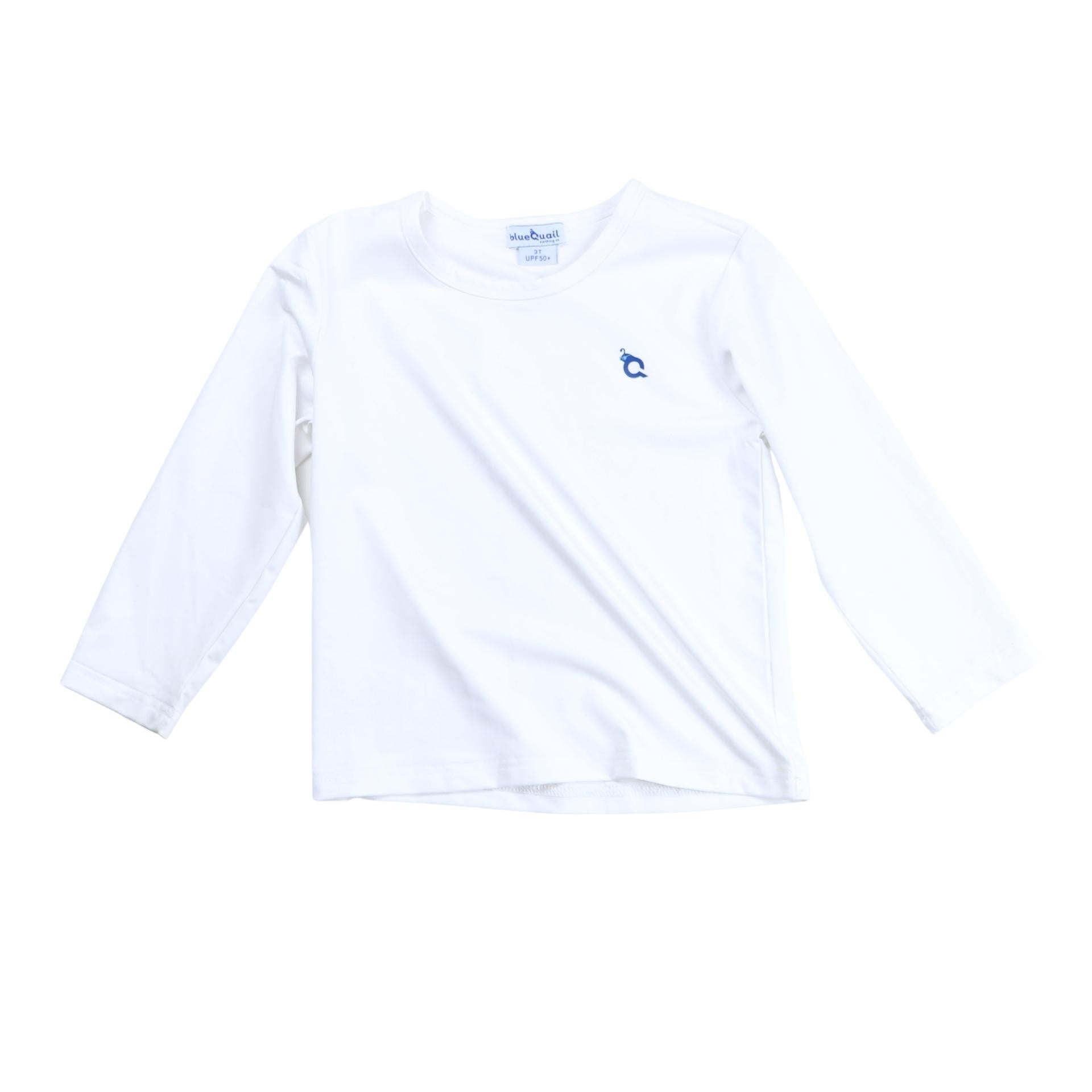 White Long Sleeve Rashguard