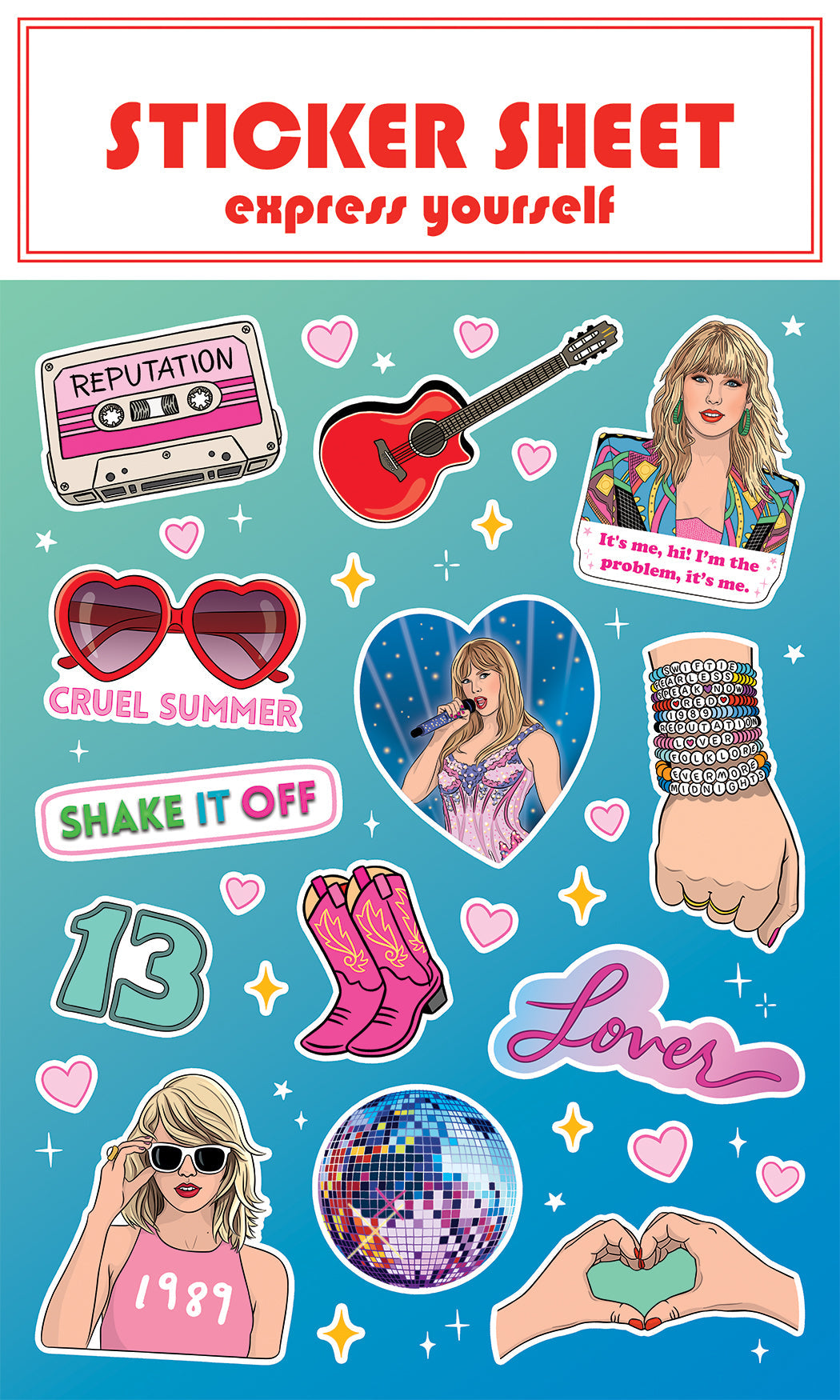 Sticker Sheet | Swiftie