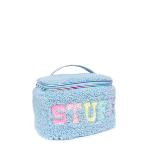 'Stuff' Glitter Teddy Sherpa Glam Bag