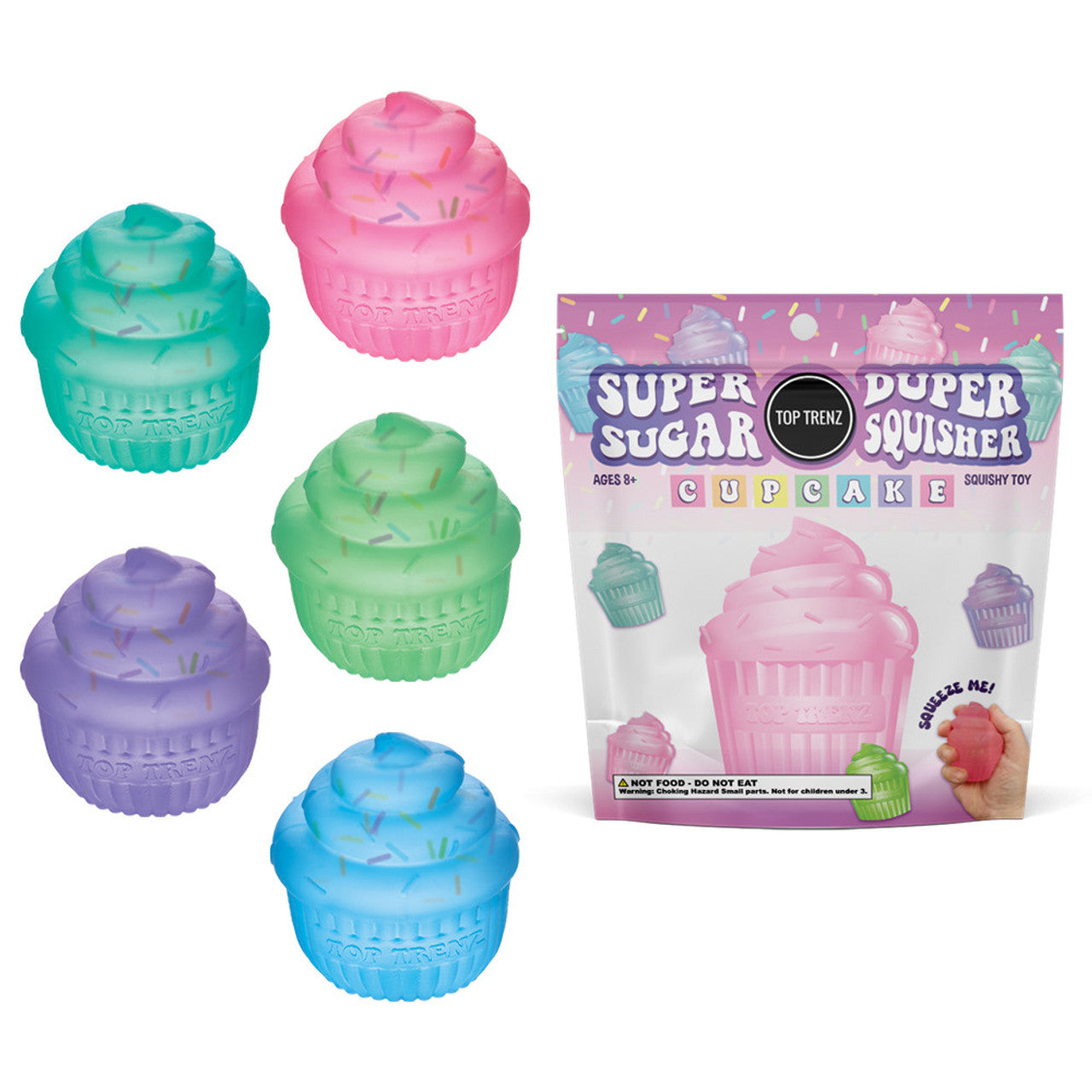 Super Duper Sugar Squishers | Sprinkle Filled Cupcake