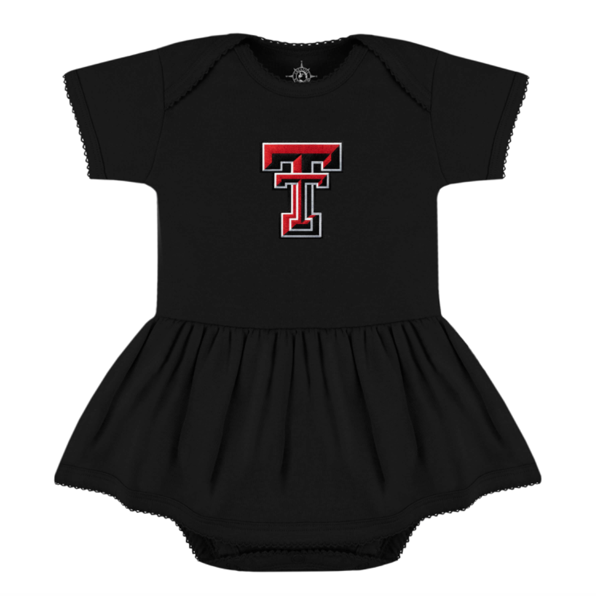 Picot Bodysuit Dress | Texas Tech Black