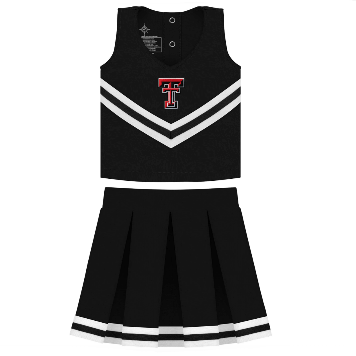 Cheer Set with Bloomer | Texas Tech Black