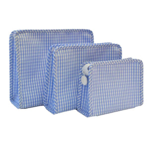 Roadie Pouch | Gingham Sky | Assorted Sizes