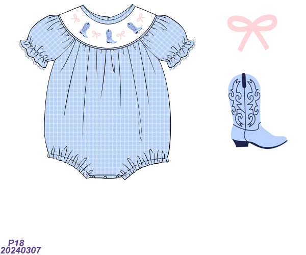 Boogie Boot Smocked Bubble