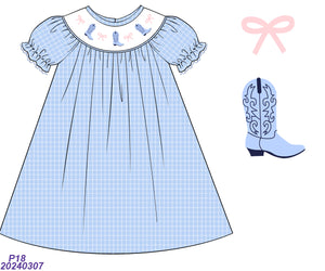 Boogie Boot Smocked Dress